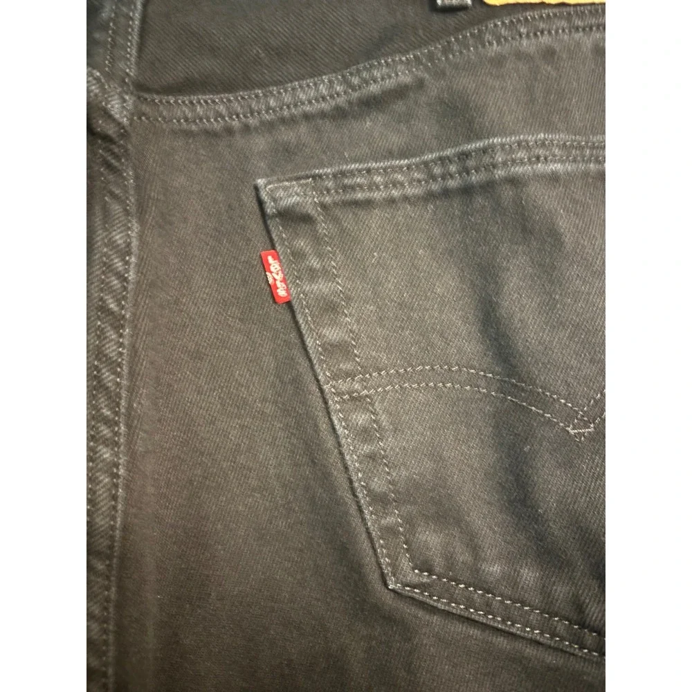 Levi's Mens 501 Black Button Fly Jeans Size 38 x 36 Classic 100% Cotton